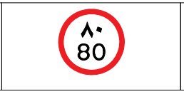 Speed limit 80kmh